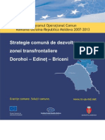 Strategie Comuna de Dezvoltare A Zonei Transfrontaliere Dorohoi - Edinet - Briceni