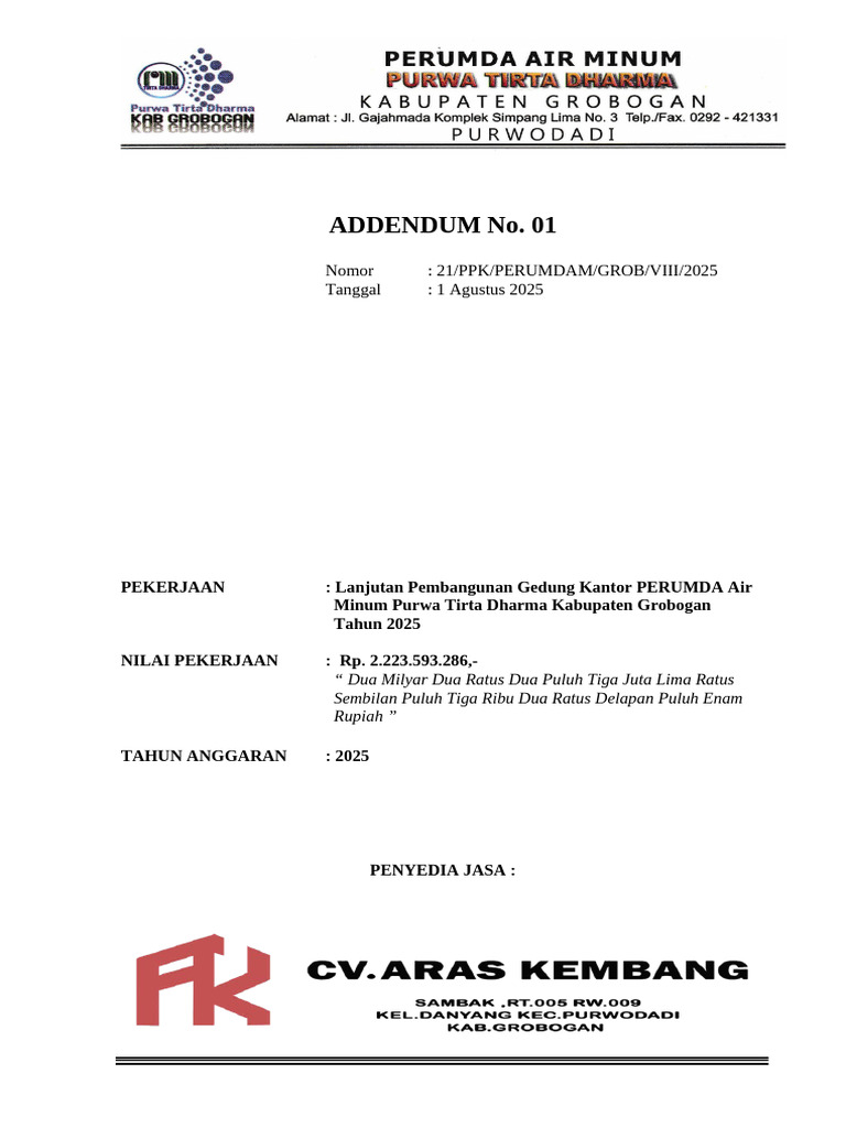 Addendum I | PDF