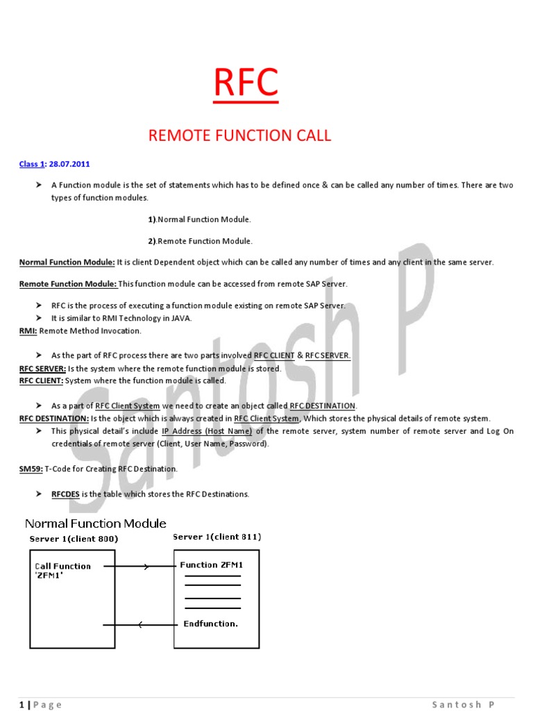 Understanding Remote Function Calls in SAP | PDF | Teaching Methods ...