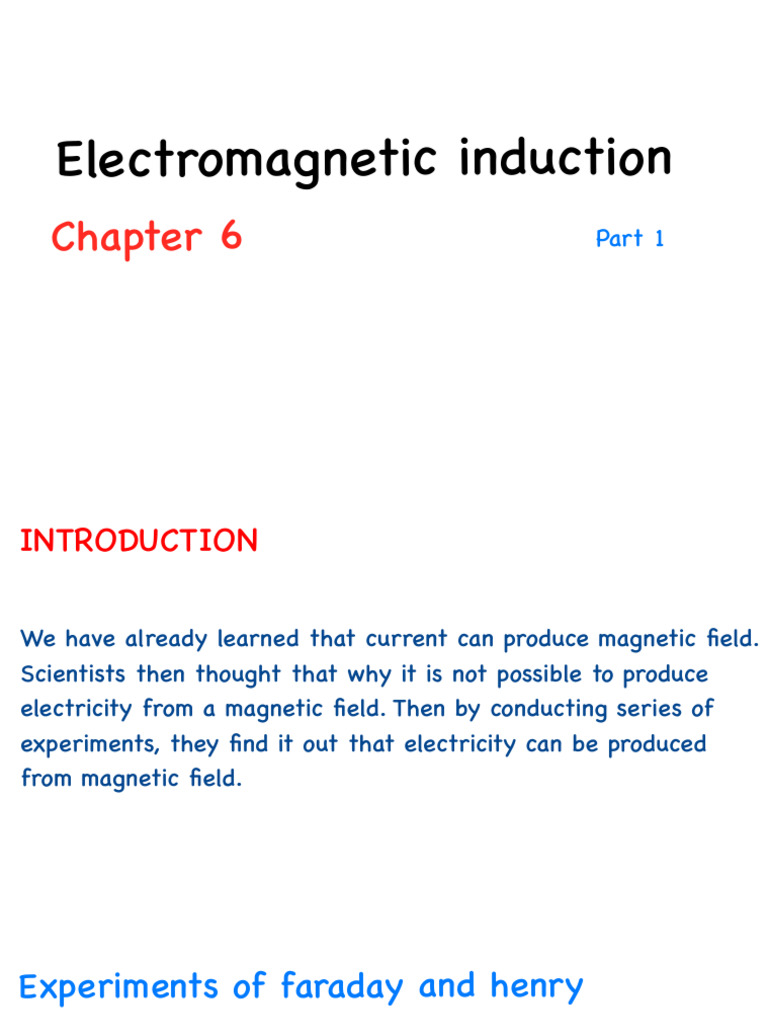 Electromagnetic Induction Experiments | PDF | Electromagnetic Induction ...