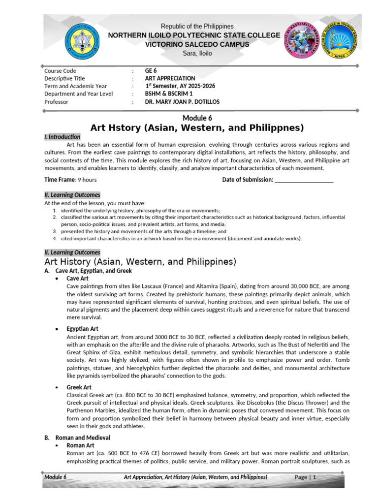 Art History: Asian, Western, Philippine | PDF | Abstract Art | Ukiyo E