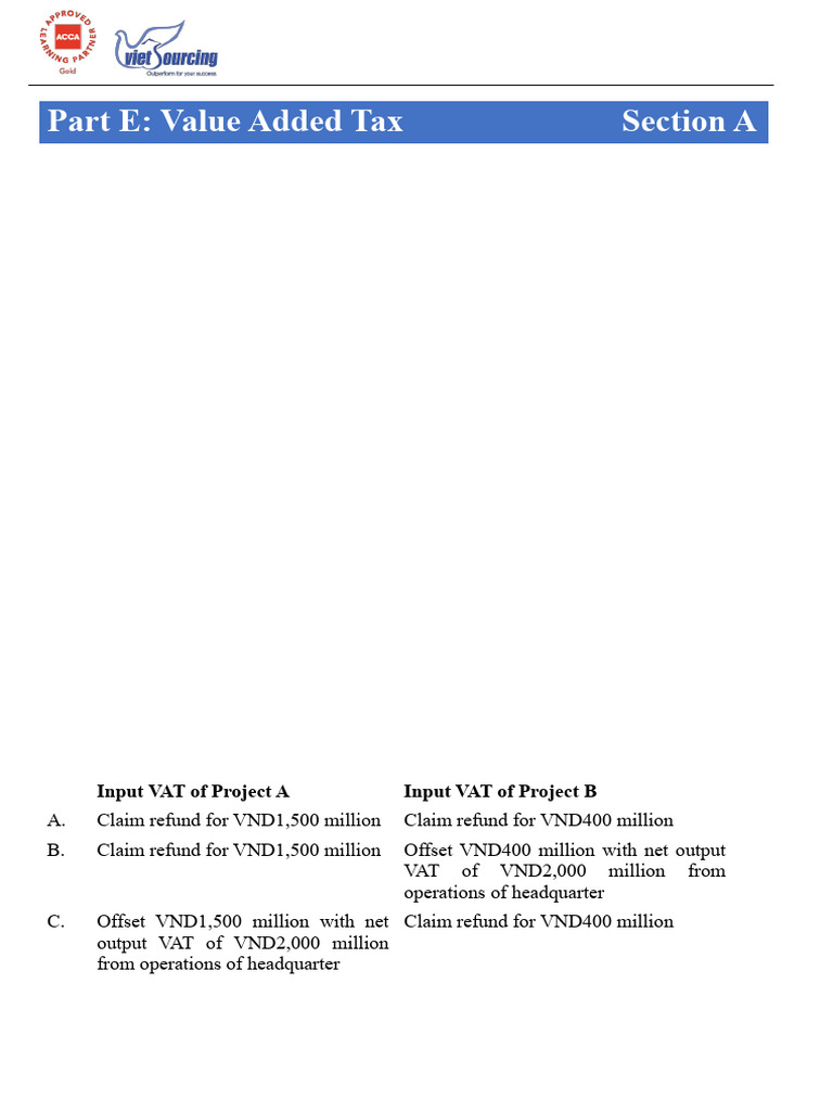 Value Added Tax Question Bank Guide | PDF | Value Added Tax | Taxes