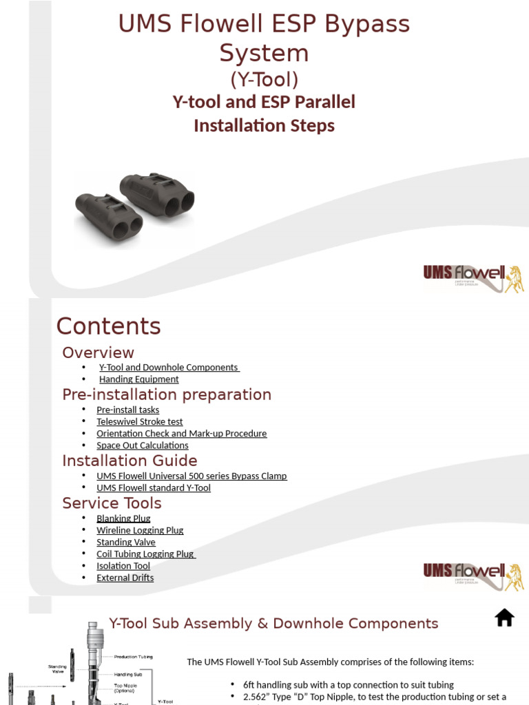 UMS Flowell ESP Bypass Installation Guide | PDF | Equipment ...