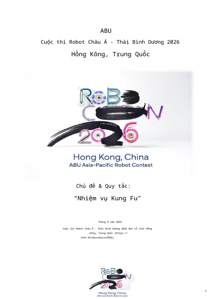 Luat Robocon 2026 | PDF