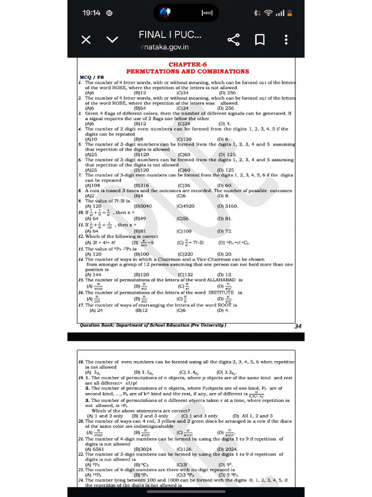 Maths 2 Nd Unit Test Fix Questions | PDF