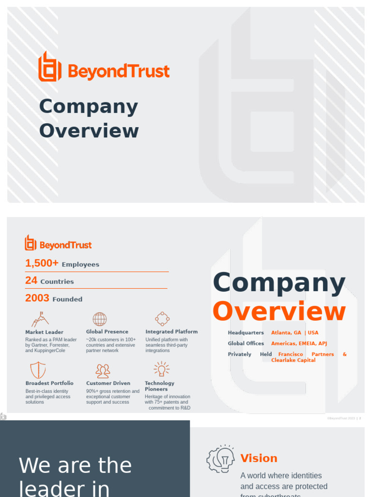 BeyondTrust Identity Security Overview | PDF | Computer Security | Security