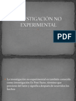 INVESTIGACIÓN NO EXPERIMENTAL1