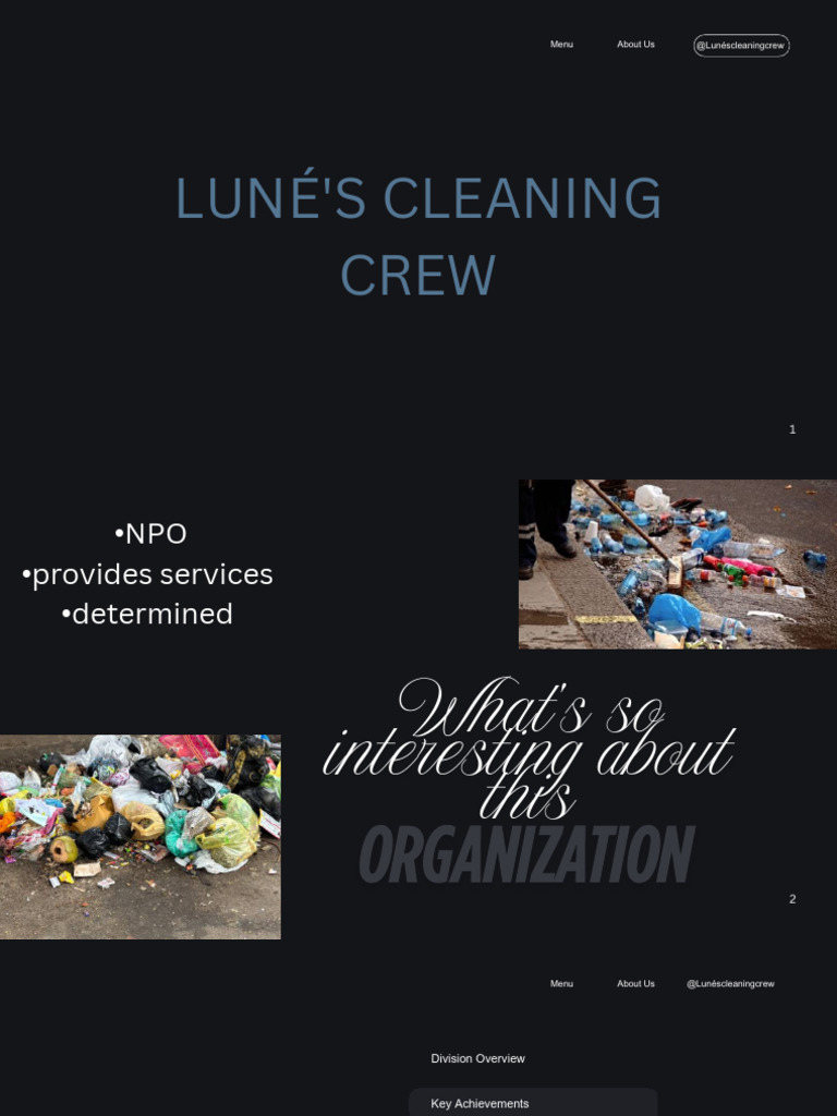Luné's Cleaning Crew Overview | PDF