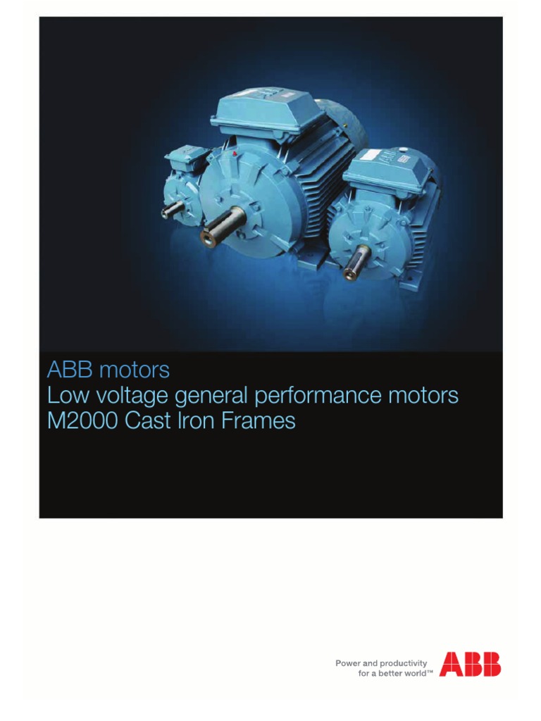 Catalog Motor ABB Electric Power Distribution Electrical Engineering