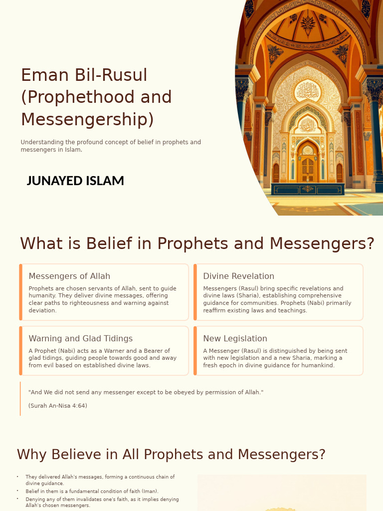 Understanding Prophethood in Islam | PDF | Prophets And Messengers In ...