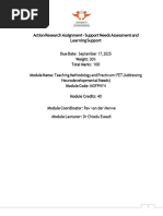 SNA1 Support Needs Assessment Form | PDF | Learning | Educational ...