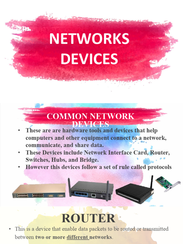 4.2 Network Devices | PDF | Computer Network | Router (Computing)