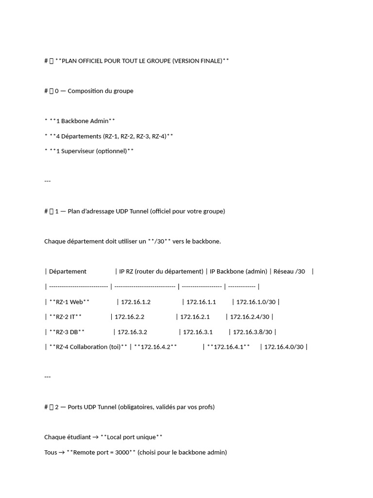 Plan d'adressage et configuration réseau | PDF | Adresse IP ...