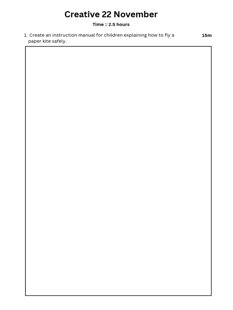 Creative Activities for Kids' Projects | PDF