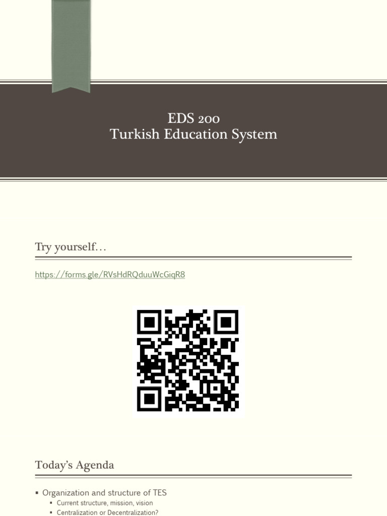 Turkish Educational Systemi - EDS200.Ppt | PDF | Expense