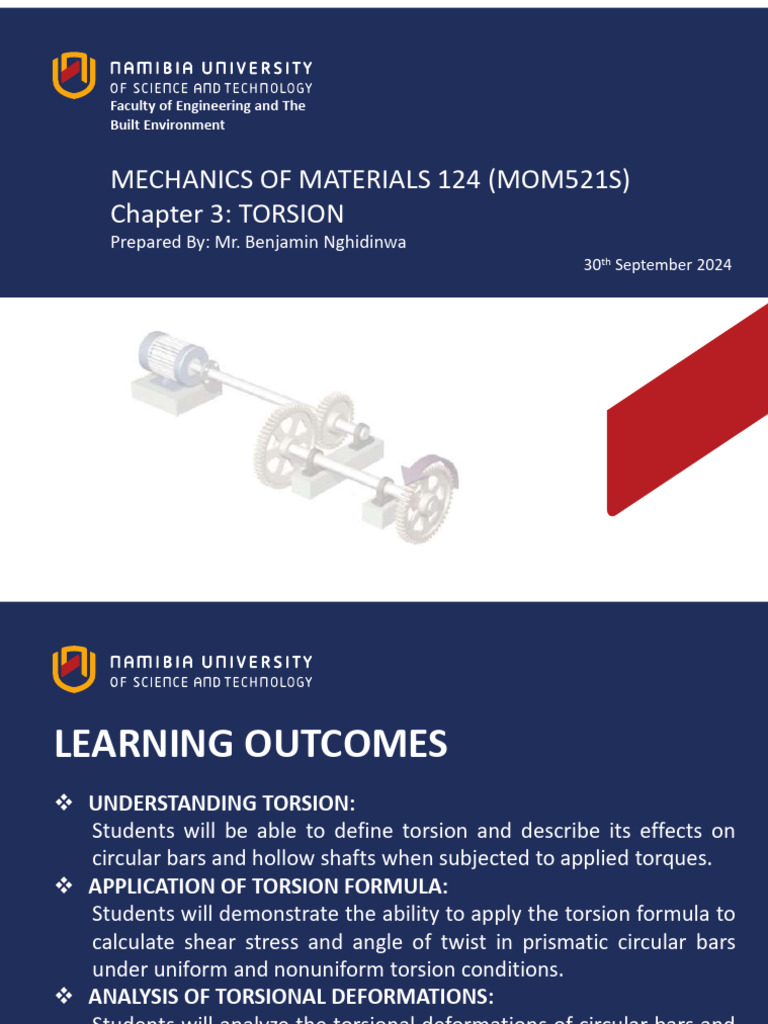 Understanding Torsion in Materials Mechanics | PDF | Gear | Stress ...