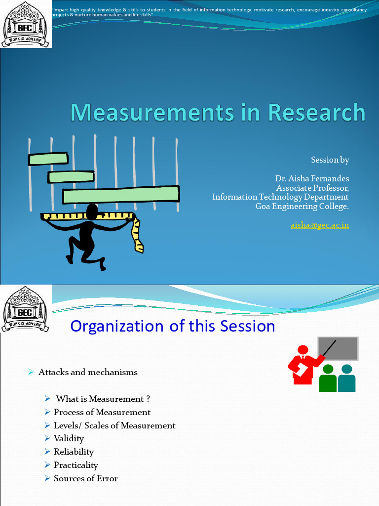 Lecture 2 Measurements | PDF | Level Of Measurement | Validity (Statistics)