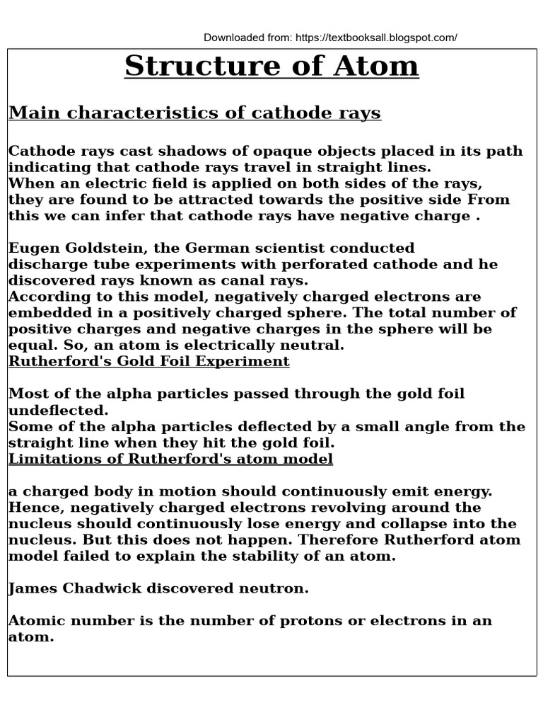 Understanding Atomic Structure Basics | PDF | Atoms | Electron