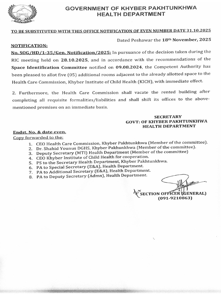 Notification | PDF