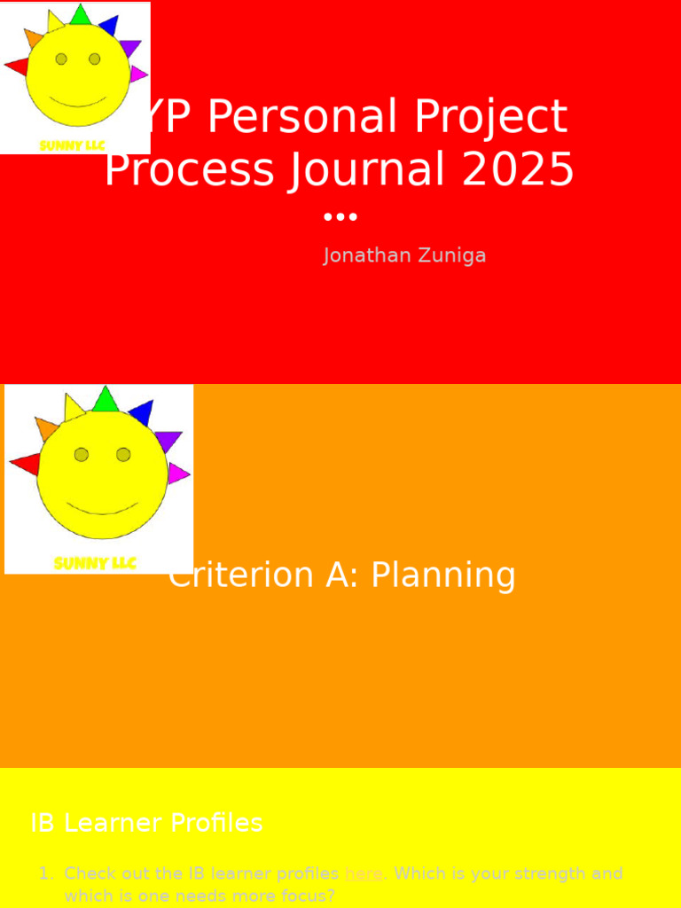 MYP Personal Project Process Journal | PDF | Behavioural Sciences ...