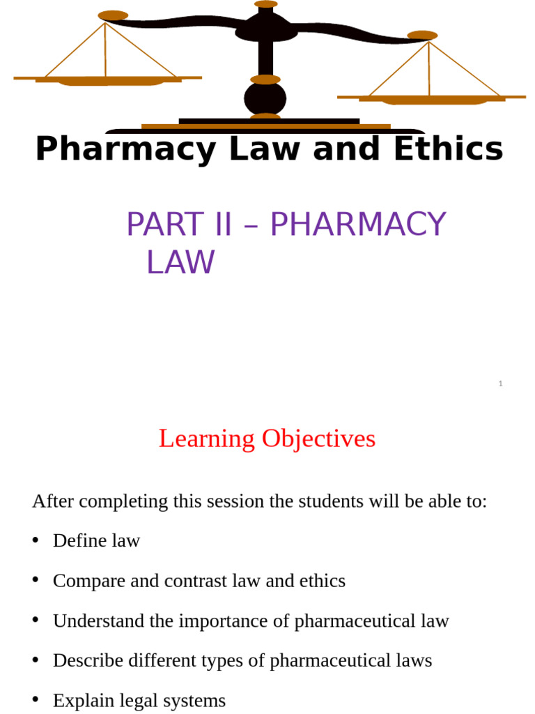 Understanding Pharmacy Law and Ethics | PDF | Medical Prescription ...