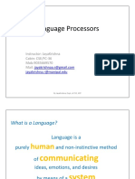 Language Processors Intro