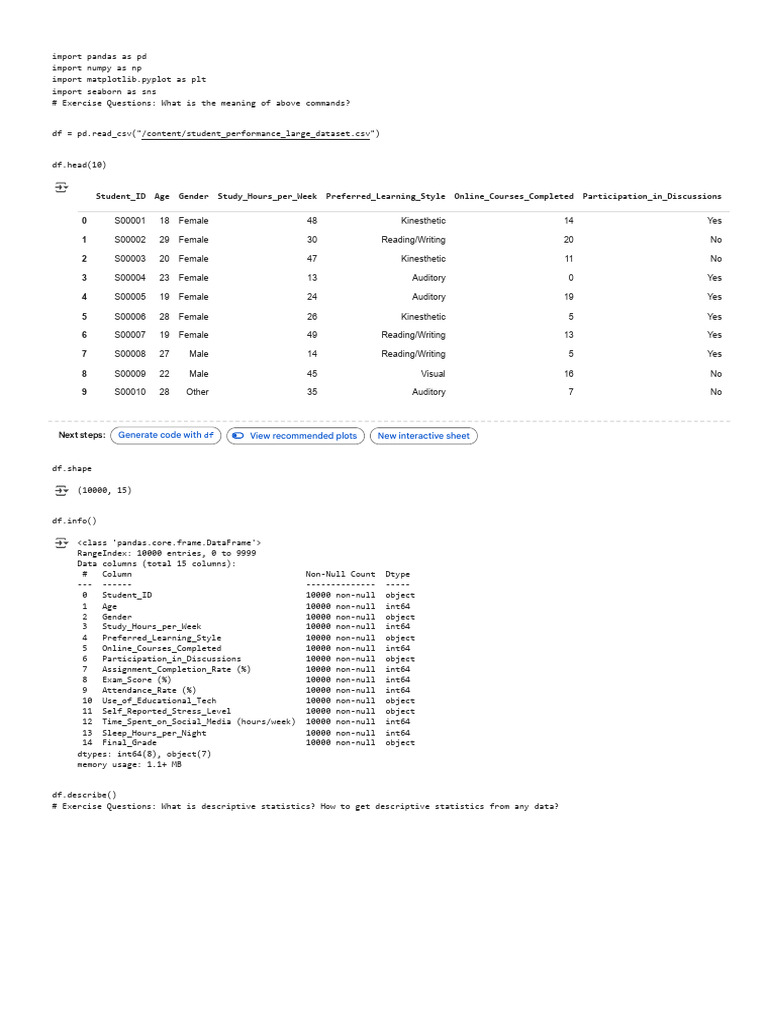 Student Performance Data Analysis | PDF | Dependent And Independent ...