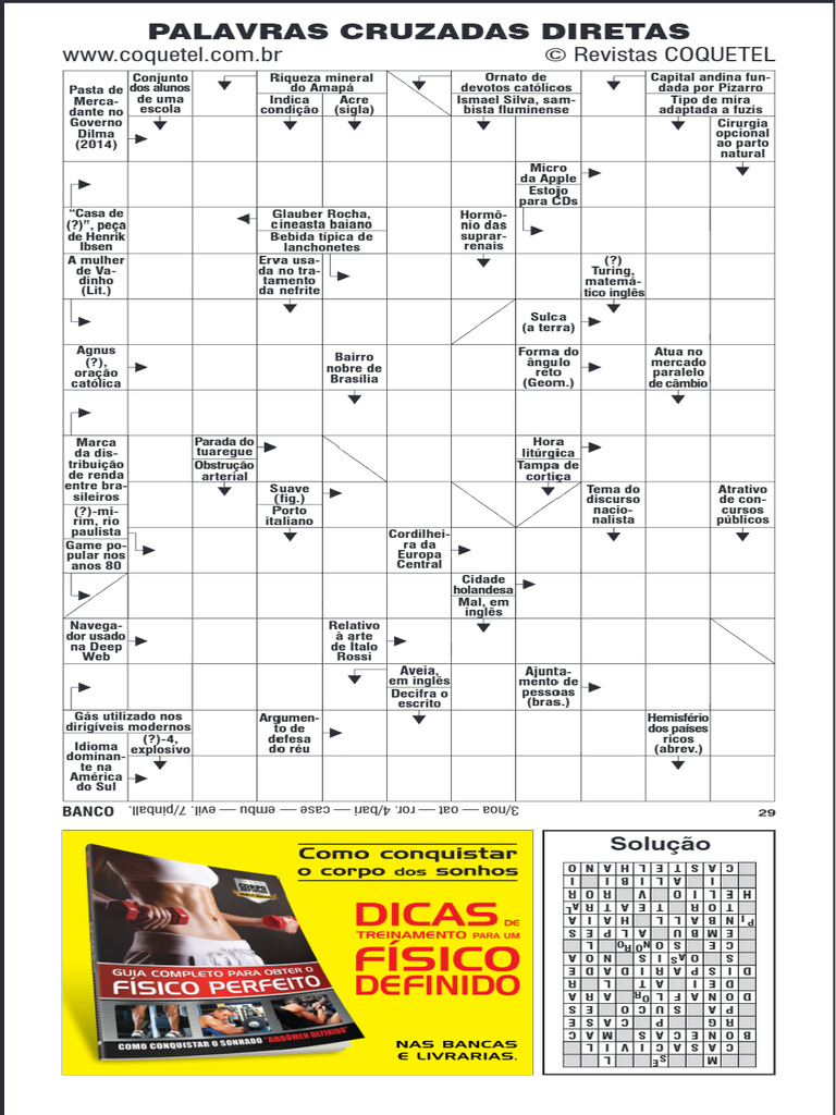 Palavras Cruzadas Diretas. | PDF