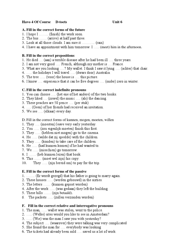Dutch Language Exam Practice | PDF | Art