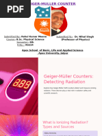 G.M. Counter: Principles and Applications | PDF | Radiation ...