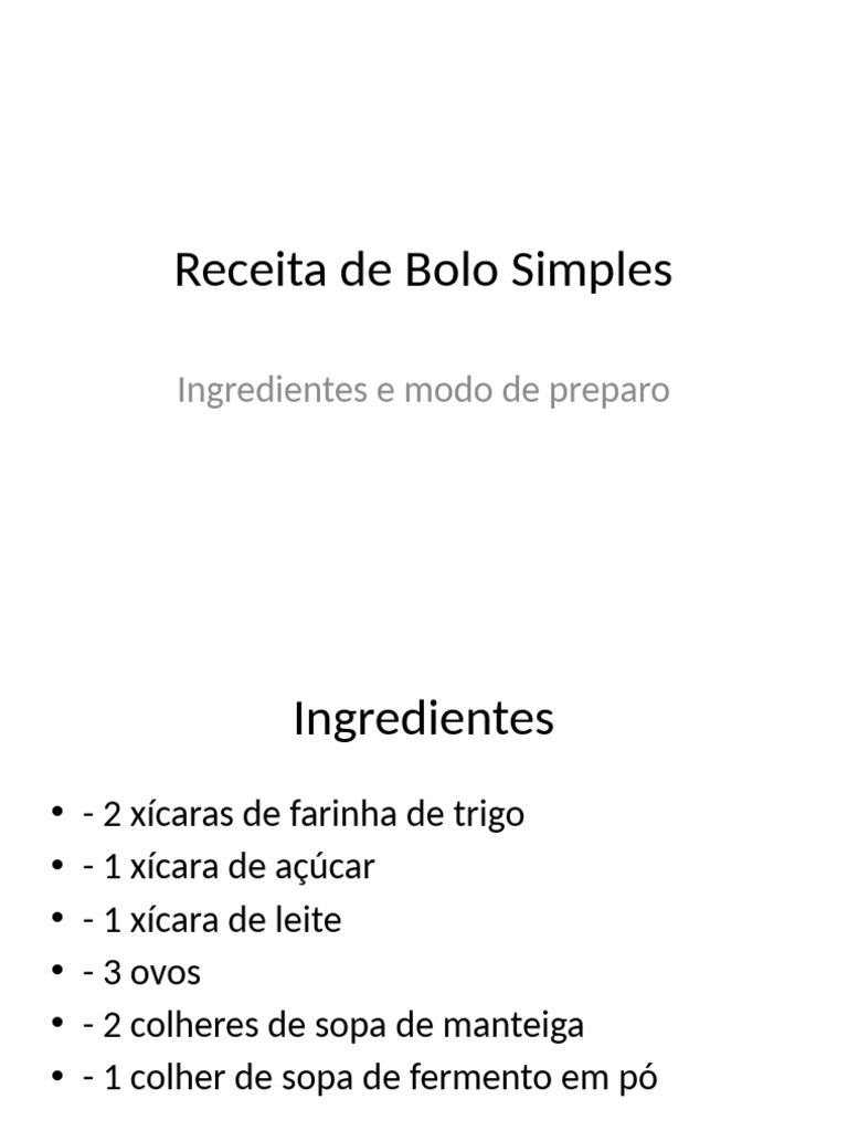 receita_bolo | PDF