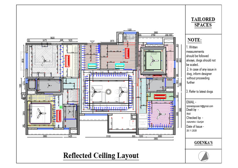 Goenka Reflected Ceiling Layout | PDF | Computer Aided Design ...
