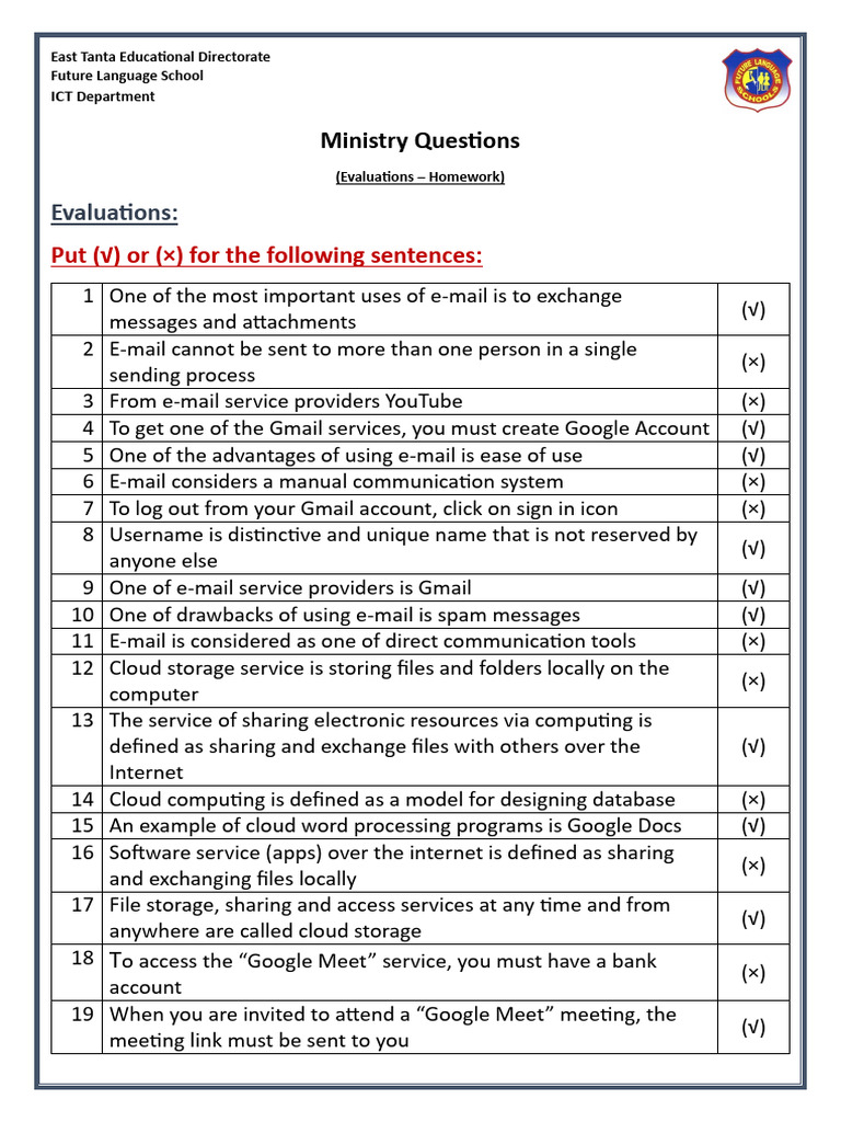 E-mail and Cloud Computing Evaluation | PDF | Gmail | Databases