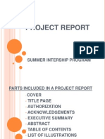 Project Report Structure Guide