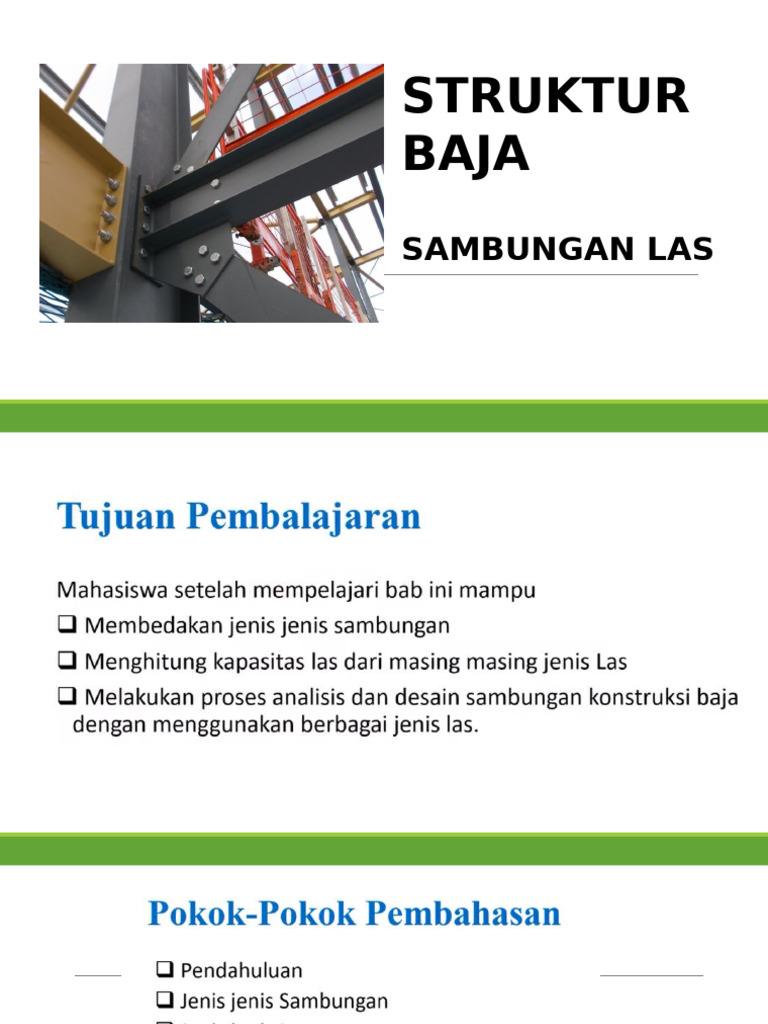 Struktur Baja - Sambungan Las | PDF