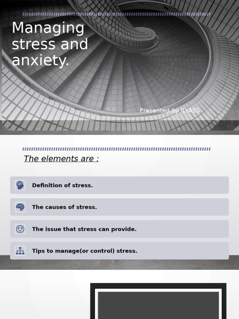 Stress and Anxiety Management Tips | PDF | Anxiety | Stress (Biology)