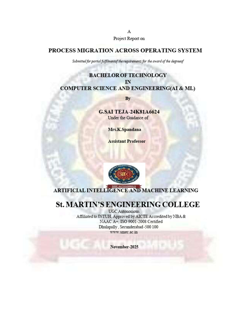Process Migration in Operating Systems | PDF | Operating System | System