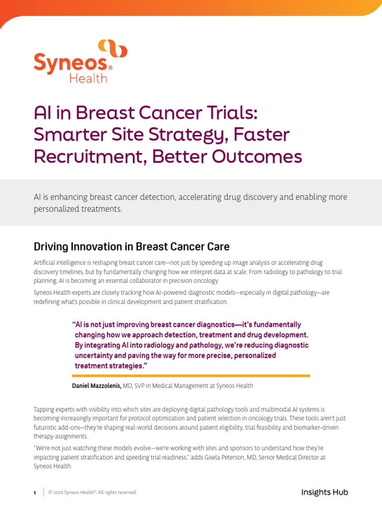 AI Transforming Breast Cancer Trials | PDF | Personalized Medicine ...