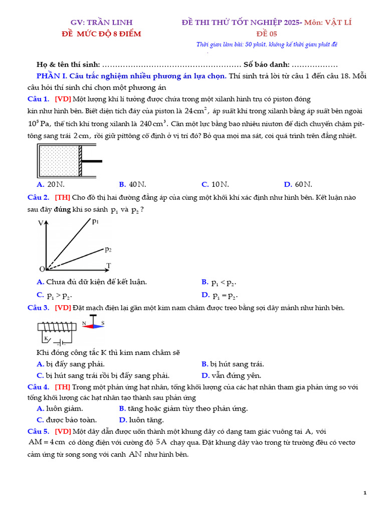 ĐỀ 5 HS | PDF