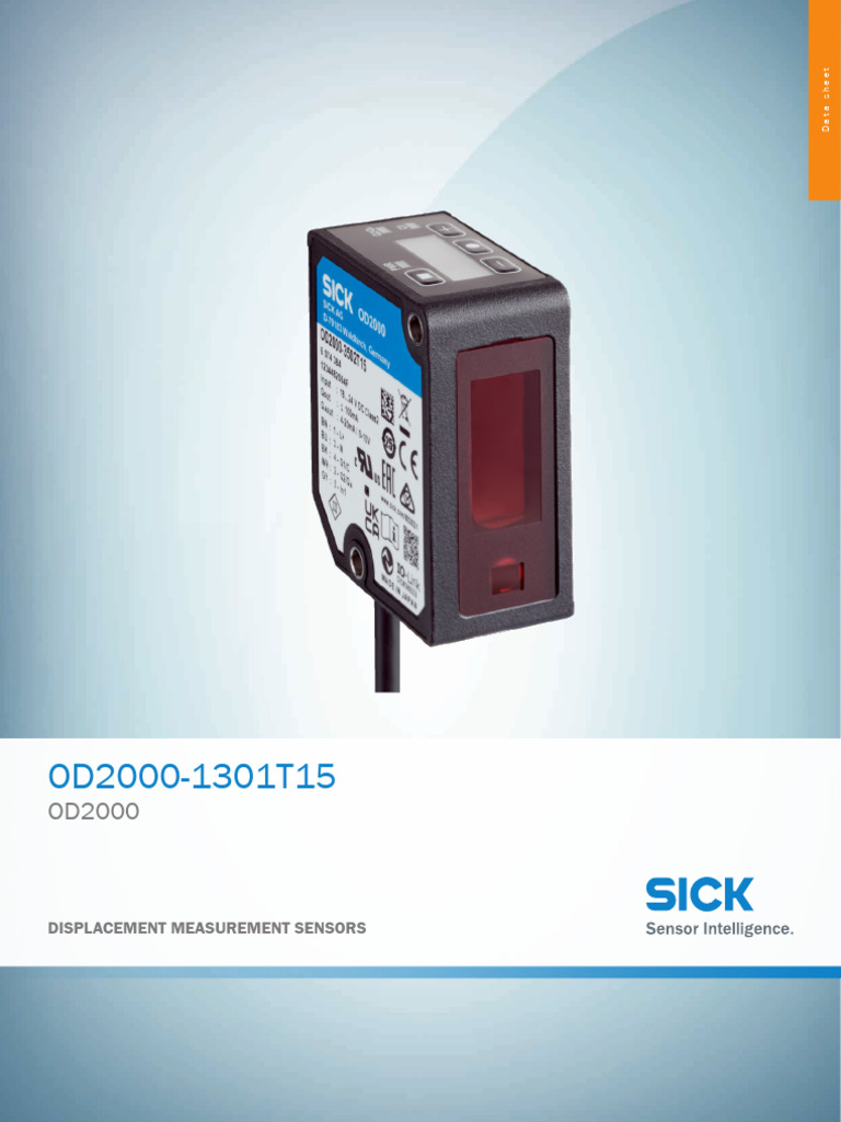 OD2000 Displacement Measurement Sensor | PDF | Bit Rate | Bipolar ...