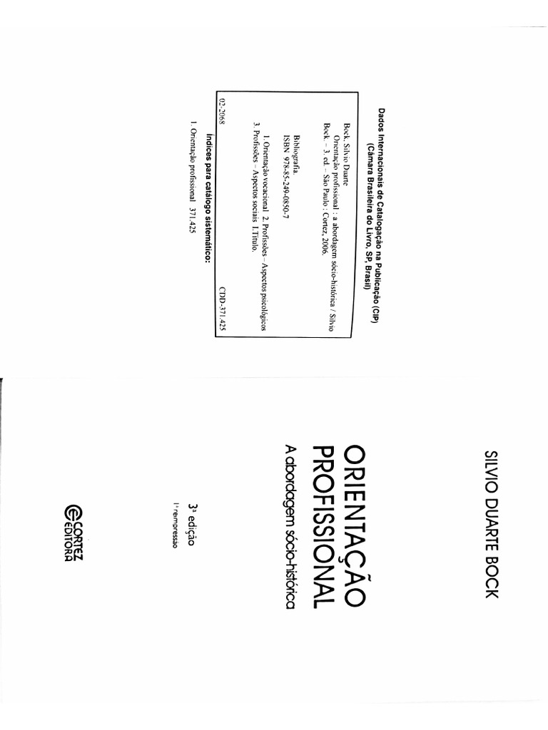 Bock - Orientação Profissional - Cap 2 e 3 | PDF