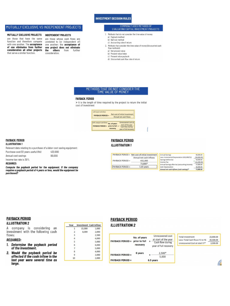 Investment Decision Rule | PDF
