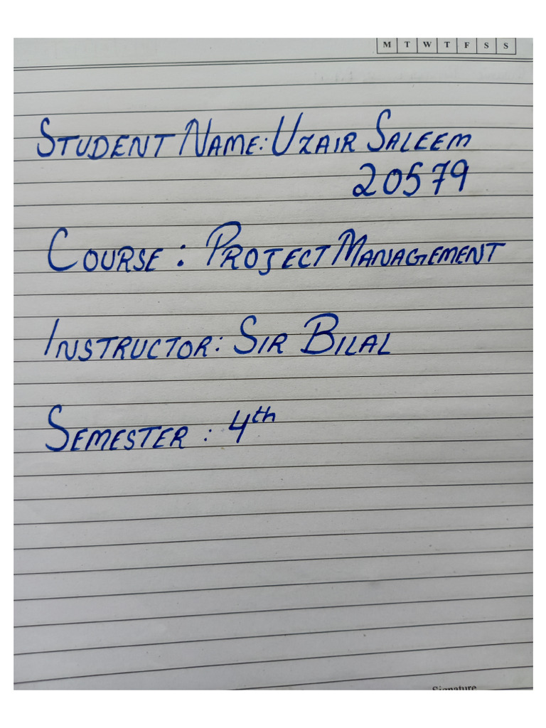 PM Assignment Uzair... | PDF