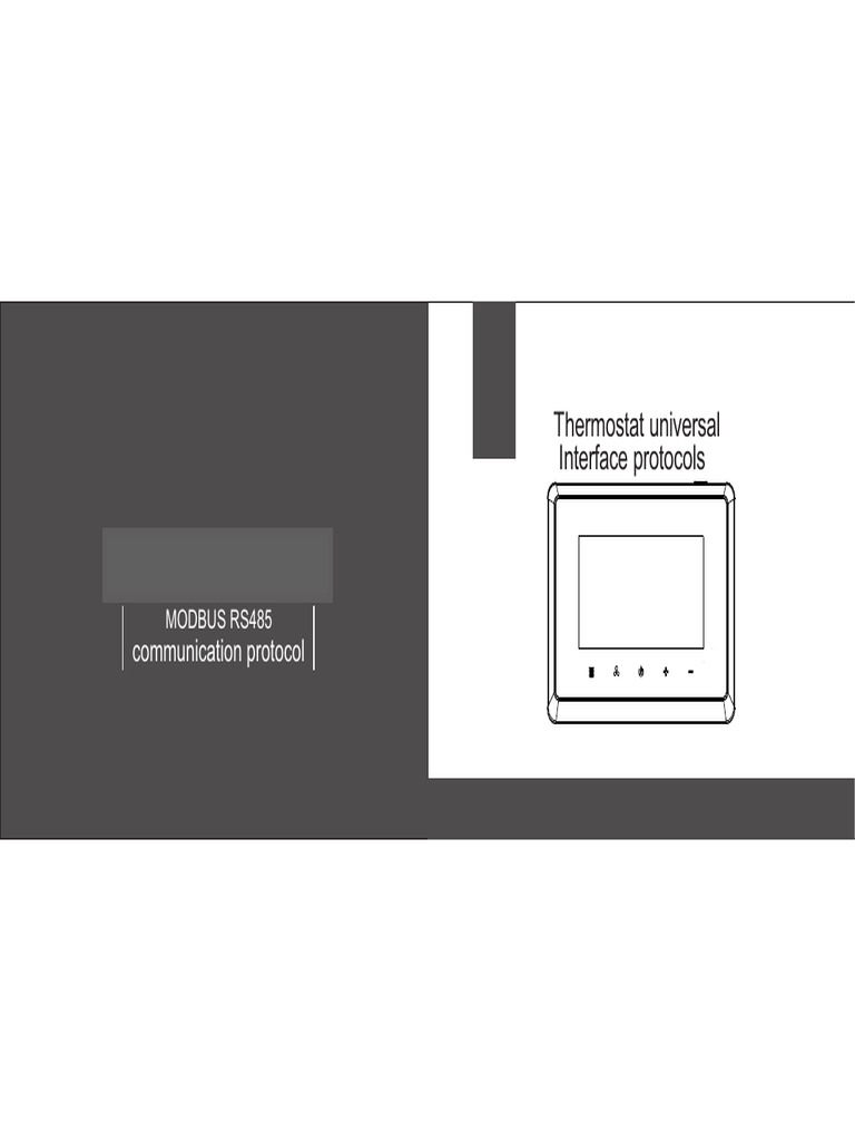 TRANE TR-29 Remote Protocol MODBUS 485 Communication | PDF