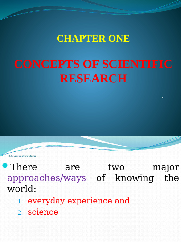 Understanding Scientific Research Concepts | PDF | Quantitative ...
