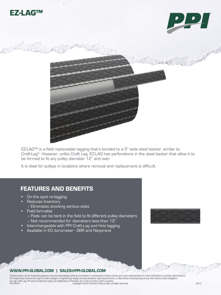 EZ-LAG™ Field Replaceable Lagging | PDF