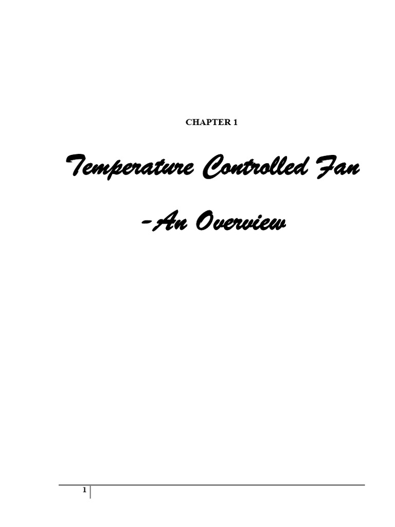 Mini Project Report Temp Cont Fan in Industry | PDF | Relay | Bipolar ...