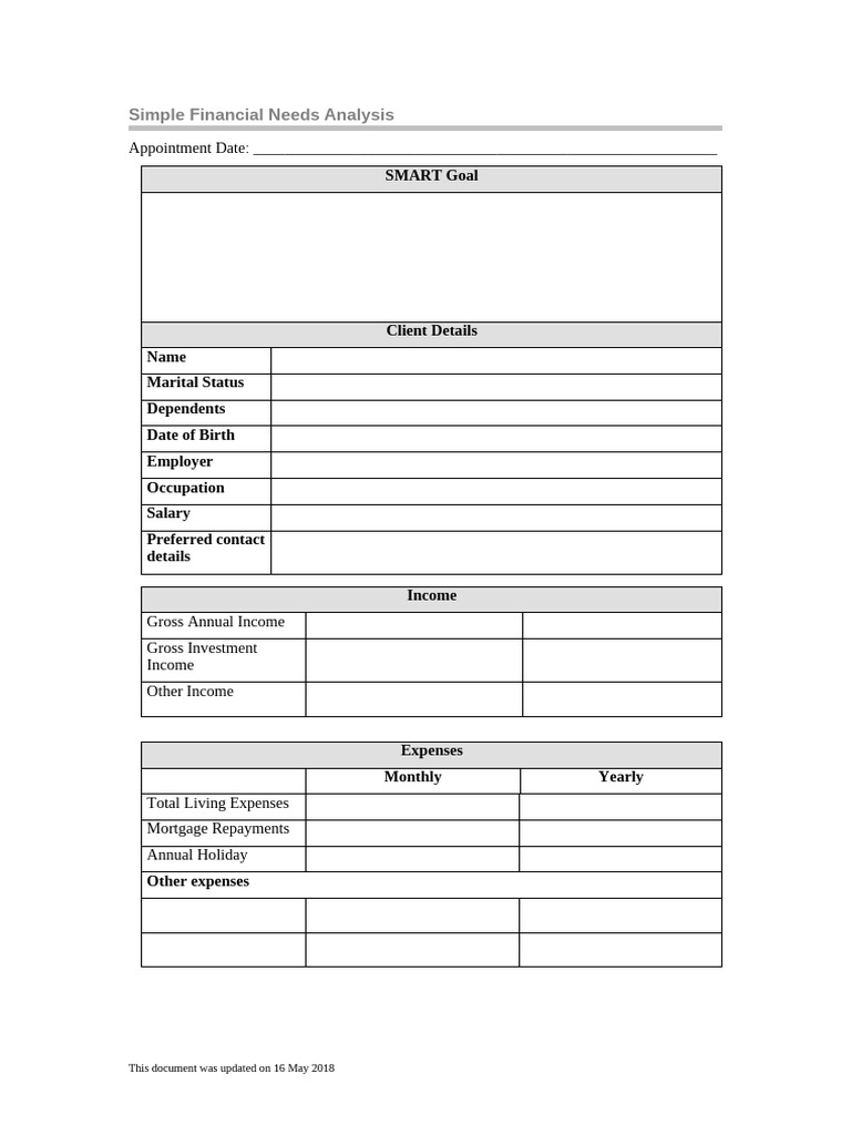 Simple FNA - Assessment 1 | PDF