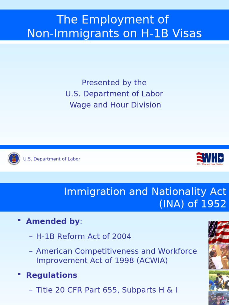H1BPrsnt | PDF | H 1 B Visa | Employment