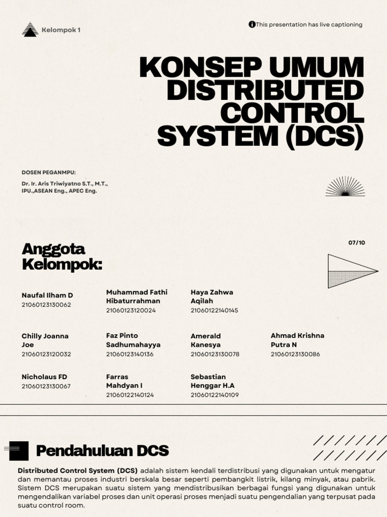 Pengenalan Sistem Kontrol Terdistribusi DCS | PDF